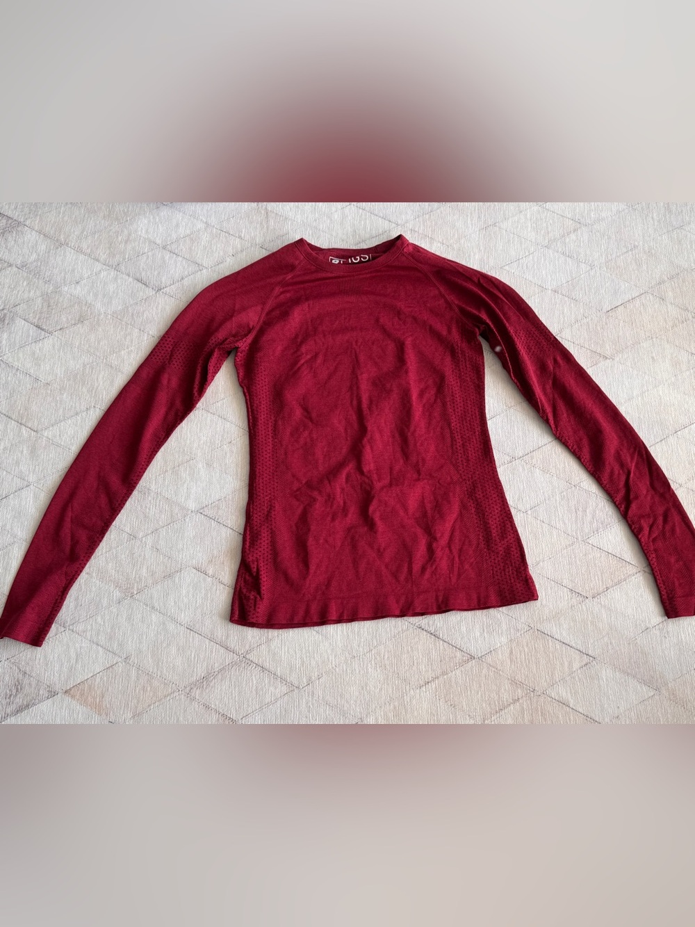 Figs Long Sleeve Women's Top in Burgundy